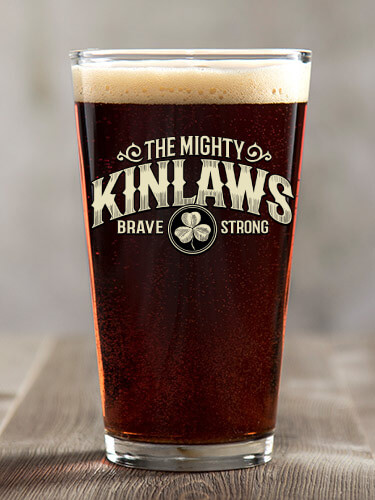 Mighty Clear Pint Glass - Color Printed (single)