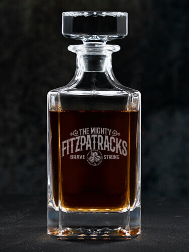Mighty Clear Whiskey Decanter - Engraved