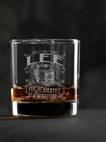 Photography Clear Rocks Glass - Engraved (single)