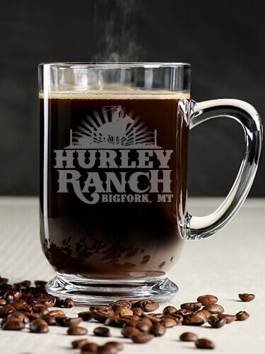 Ranch Clear Coffee Mug - Engraved (single)