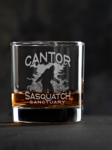 Sasquatch Sanctuary Clear Rocks Glass - Engraved (single)