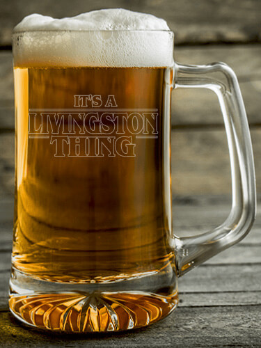 Things Clear Beer Mug - Engraved