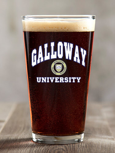 University Clear Pint Glass - Color Printed (single)