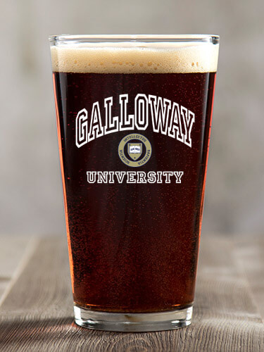 University Clear Pint Glass - Color Printed (single)