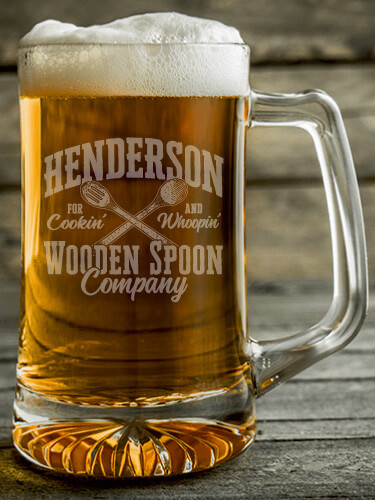 Wooden Spoon Company Clear Beer Mug - Engraved