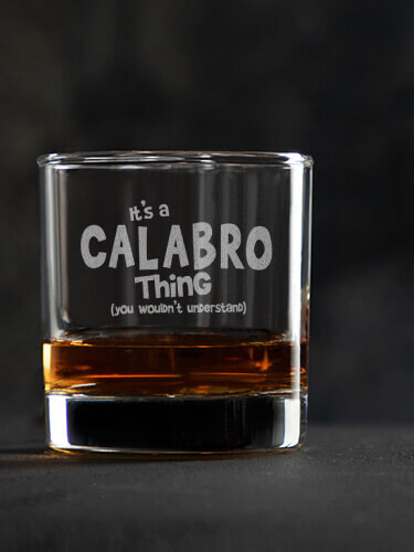 You Wouldn't Understand Clear Rocks Glass - Engraved (single)