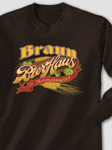 Bierhaus Dark Chocolate Adult Long Sleeve