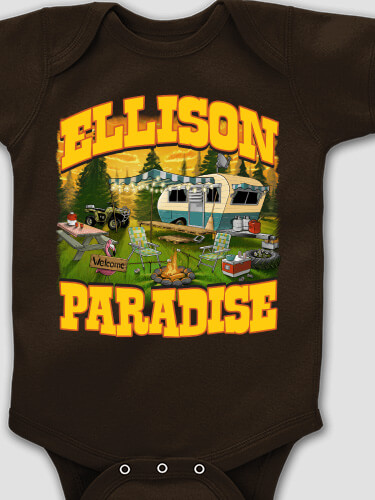 Camper's Paradise Dark Chocolate Baby Bodysuit