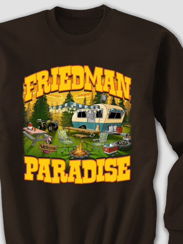 Camper's Paradise Dark Chocolate Adult Sweatshirt