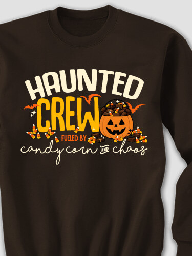 Candy Corn And Chaos Dark Chocolate Adult Sweatshirt