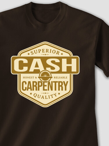 Carpentry Dark Chocolate Adult T-Shirt