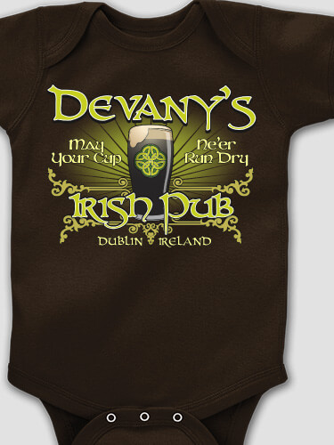 Classic Irish Pub Dark Chocolate Baby Bodysuit