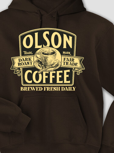 Coffee Dark Chocolate Adult Hooded Sweatshirt
