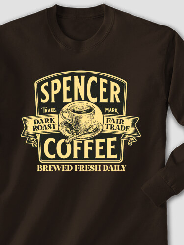 Coffee Dark Chocolate Adult Long Sleeve