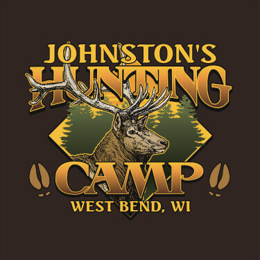 Dark Chocolate Elk Hunting Camp Personalized default 