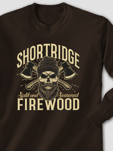 Firewood Dark Chocolate Adult Long Sleeve