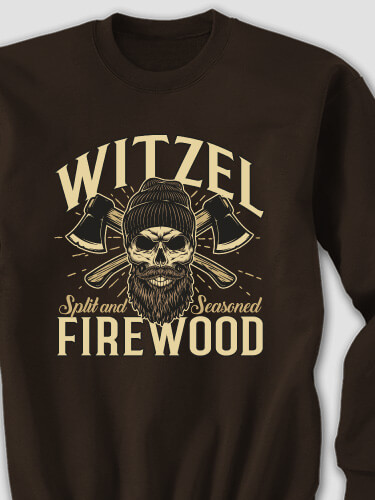 Firewood Dark Chocolate Adult Sweatshirt