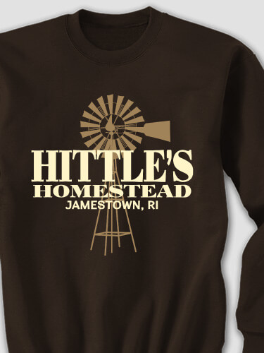 Homestead Dark Chocolate Adult Sweatshirt