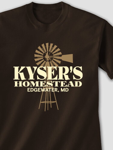 Homestead Dark Chocolate Adult T-Shirt