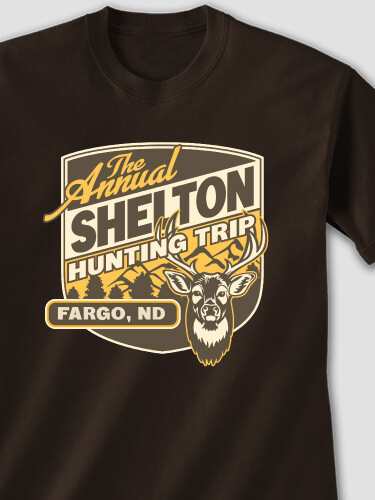 Hunting Trip Dark Chocolate Adult T-Shirt