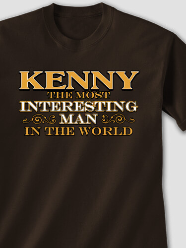 Interesting Man Dark Chocolate Adult T-Shirt