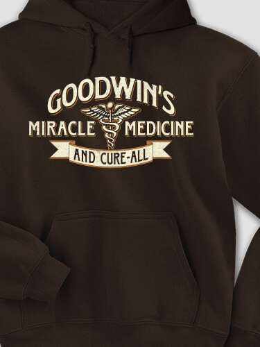 Miracle Medicine Dark Chocolate Adult Hooded Sweatshirt