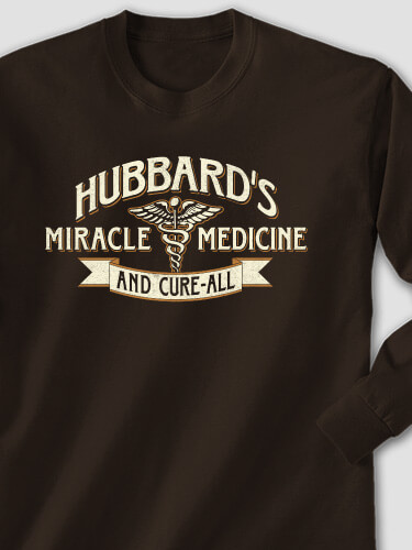 Miracle Medicine Dark Chocolate Adult Long Sleeve