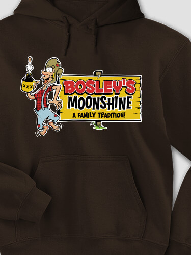 Moonshine Dark Chocolate Adult Hooded Sweatshirt