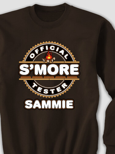 Official S'more Tester Dark Chocolate Adult Sweatshirt