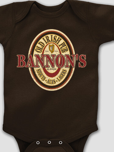 Old Irish Pub Dark Chocolate Baby Bodysuit