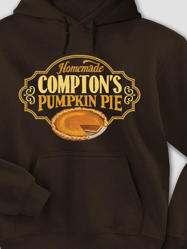 Pumpkin Pie Dark Chocolate Adult Hooded Sweatshirt