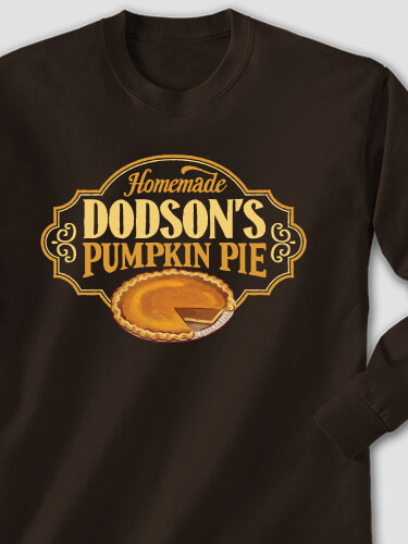 Pumpkin Pie Dark Chocolate Adult Long Sleeve