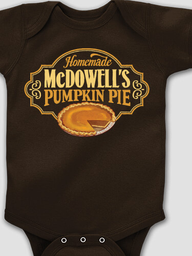 Pumpkin Pie Dark Chocolate Baby Bodysuit