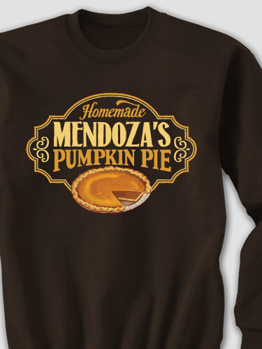 Pumpkin Pie Dark Chocolate Adult Sweatshirt