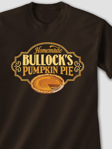 Pumpkin Pie Dark Chocolate Adult T-Shirt