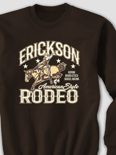 Rodeo Dark Chocolate Adult Sweatshirt