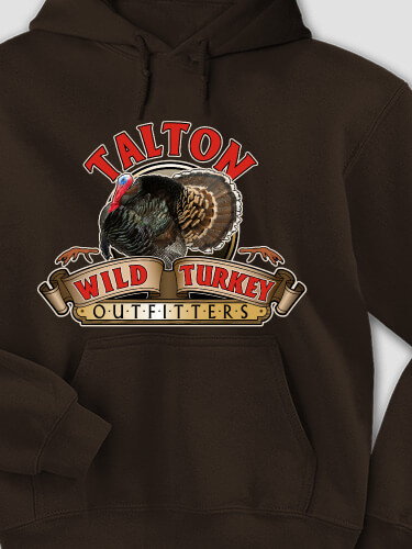 Wild Turkey Outfitters Dark Chocolate Adult Hooded Sweatshirt