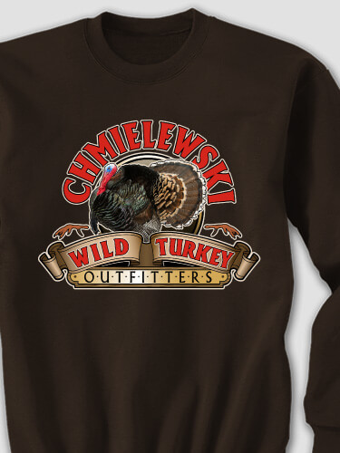 Wild Turkey Outfitters Dark Chocolate Adult Sweatshirt