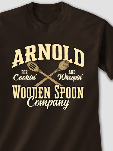 Wooden Spoon Company Dark Chocolate Adult T-Shirt