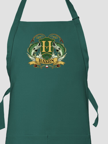 Bass Coat Of Arms Dark Green Apron