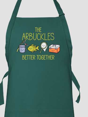 Better Together Fishing Dark Green Apron