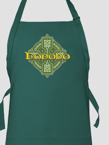 Celtic Cross Dark Green Apron