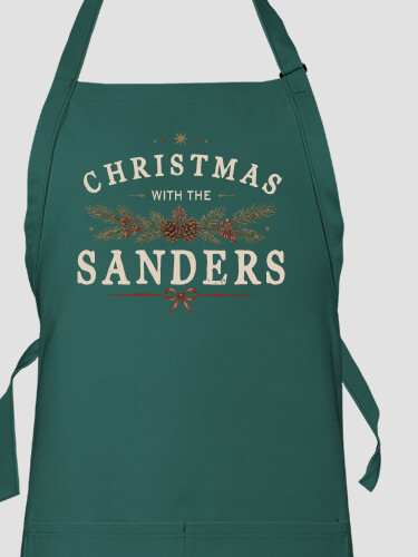 Christmas With Dark Green Apron