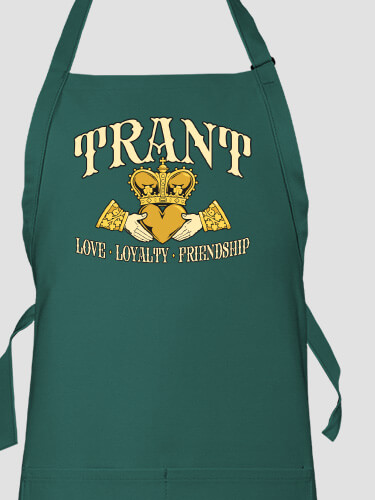 Claddagh Dark Green Apron