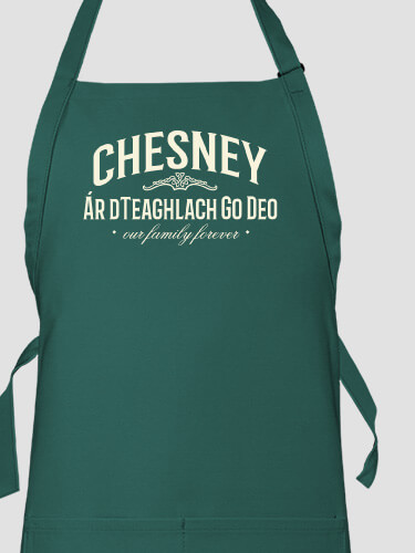 Family Forever Dark Green Apron