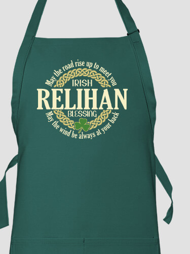 Irish Blessing Dark Green Apron