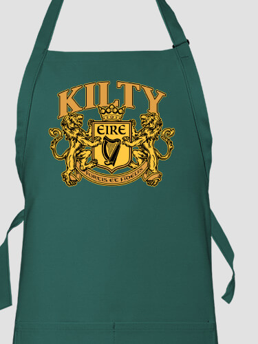 Irish Crest Dark Green Apron