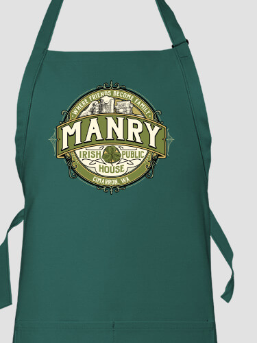 Irish Public House Dark Green Apron