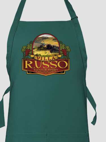 Italian Villa Dark Green Apron