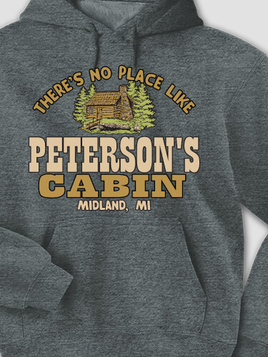 Cabin Dark Heather Adult Hooded Sweatshirt